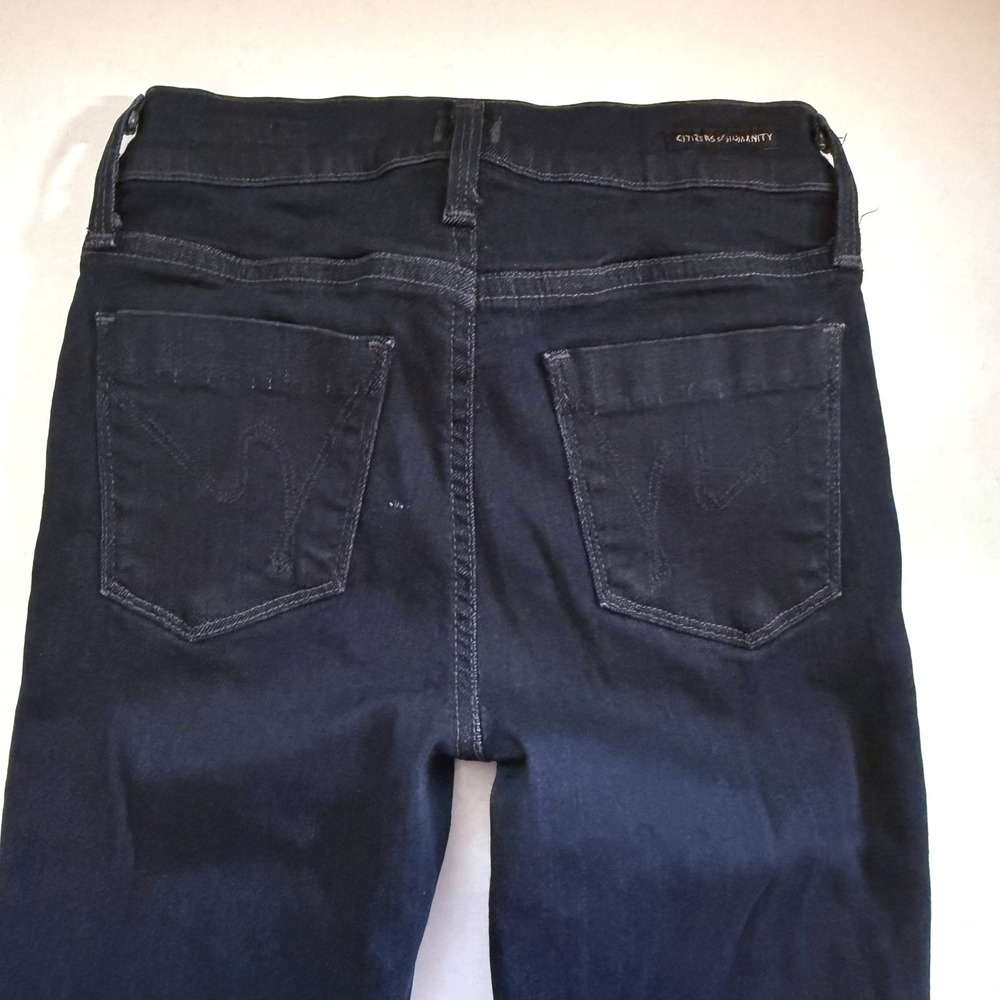Citizens of Humanity Devote Rocker Ultra Flare Jeans Indigo Blue